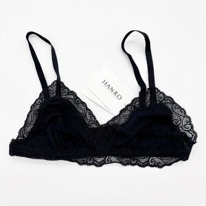 NWT Hanro Cotton Superior Lace Bra